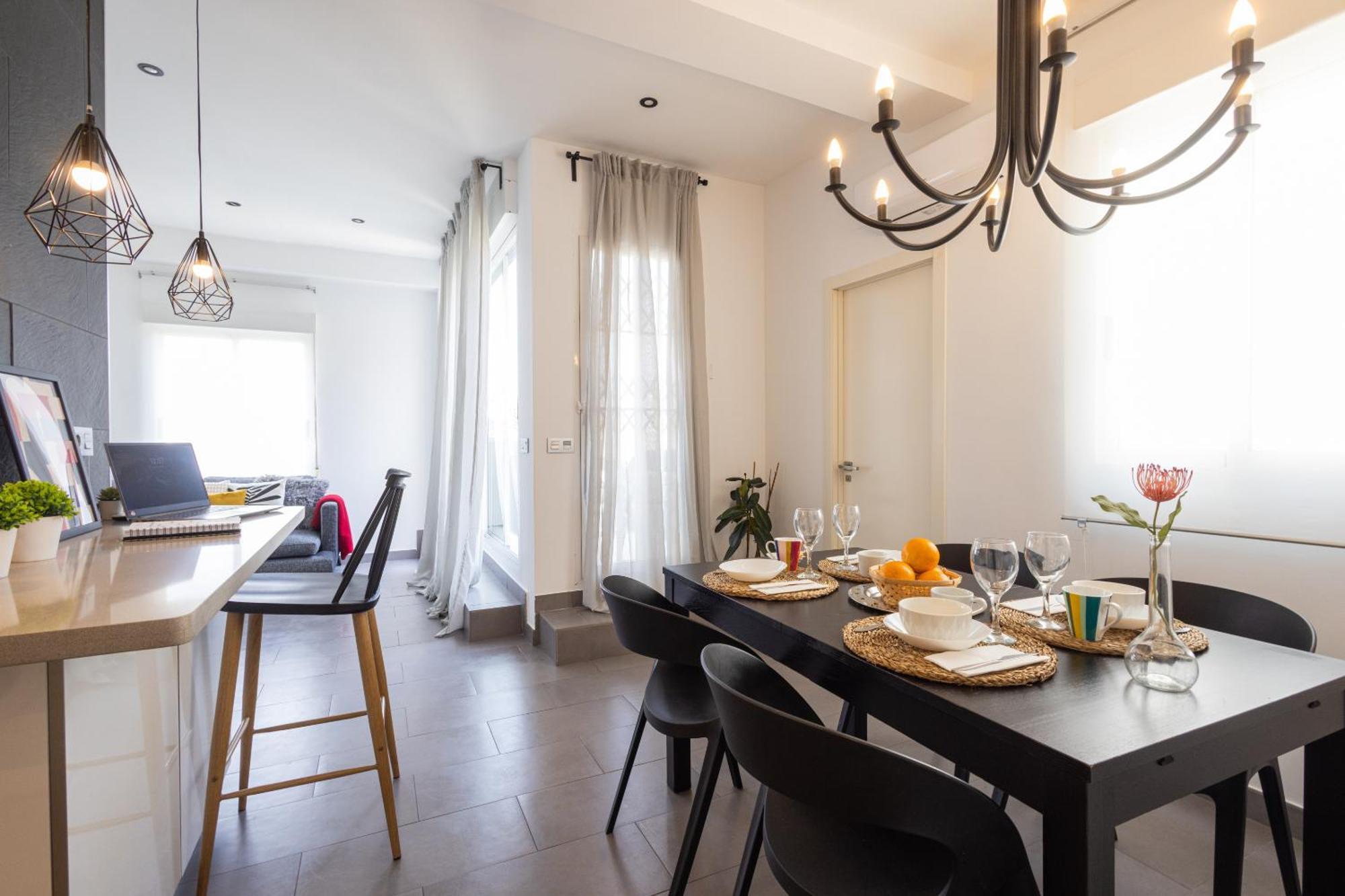 Florit Flats - Stylish 2 Bedroom Ac Wifi Terrace Attic In Valencia Center Dış mekan fotoğraf