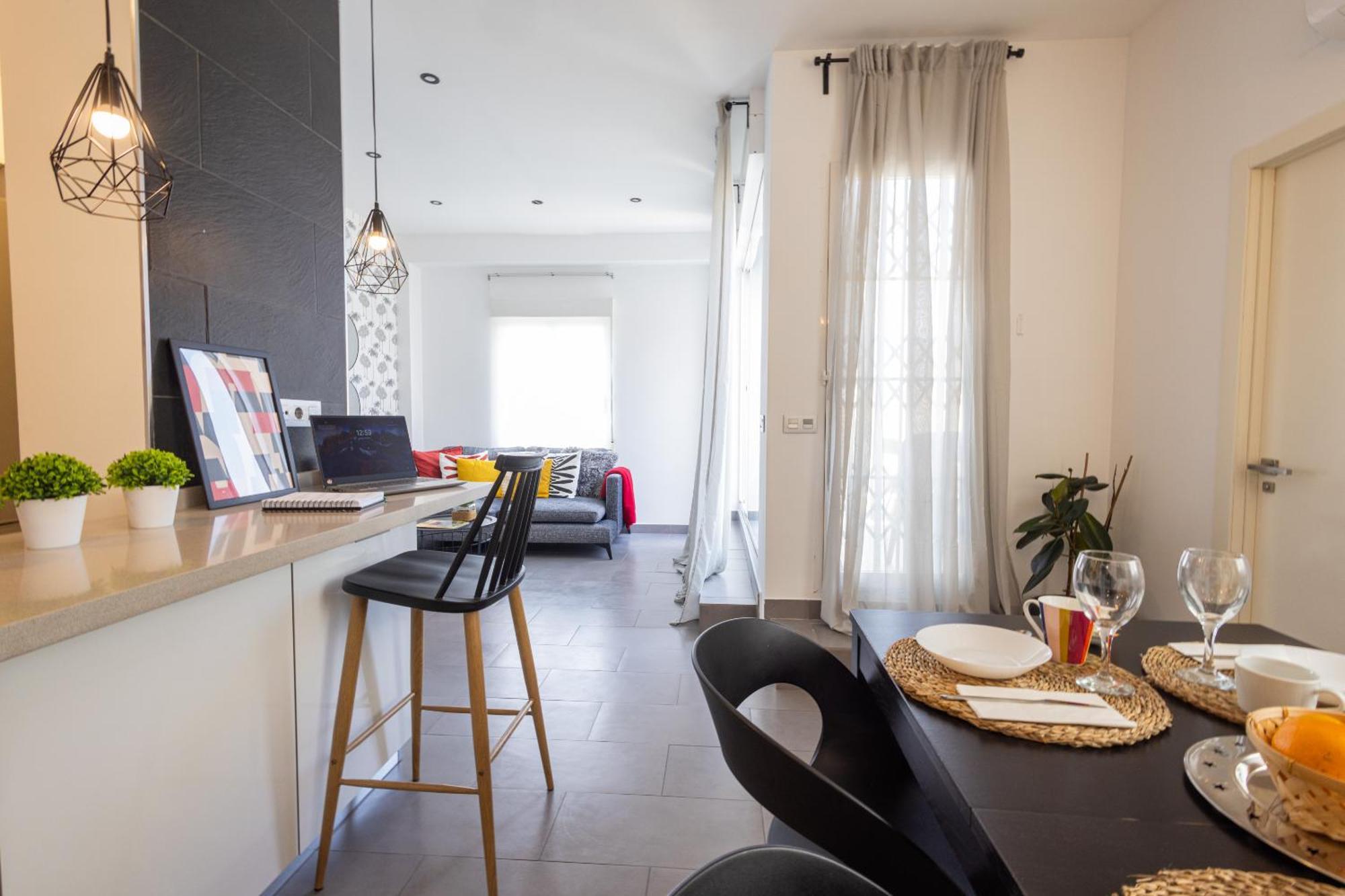 Florit Flats - Stylish 2 Bedroom Ac Wifi Terrace Attic In Valencia Center Dış mekan fotoğraf